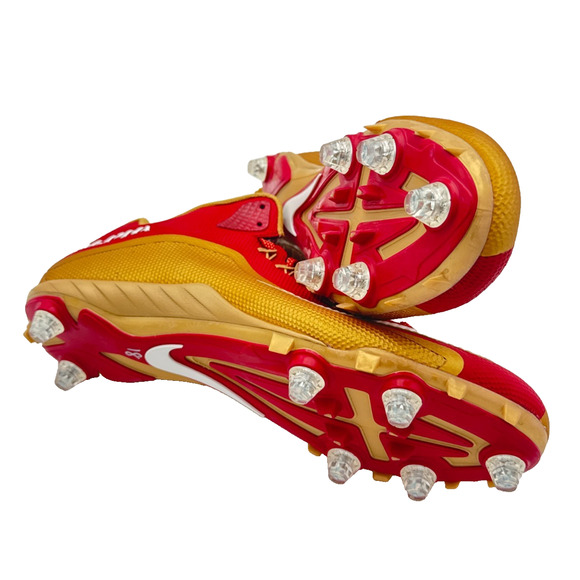 Nike Alpha Menace Elite 2 Football Cleats Red Gold Size 13 - Picture 3 of 3